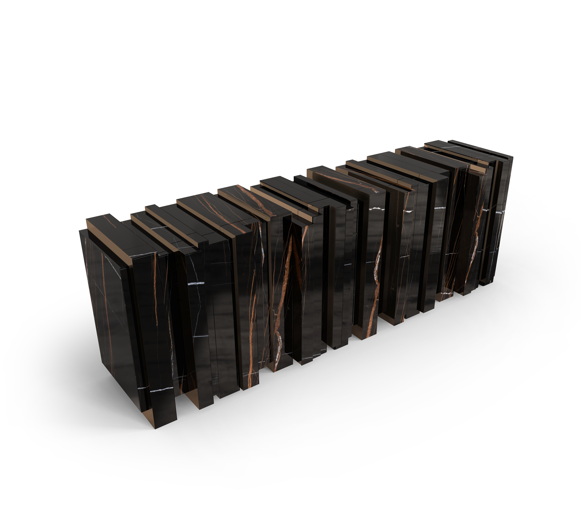 Vortex Schwarzes Sideboard