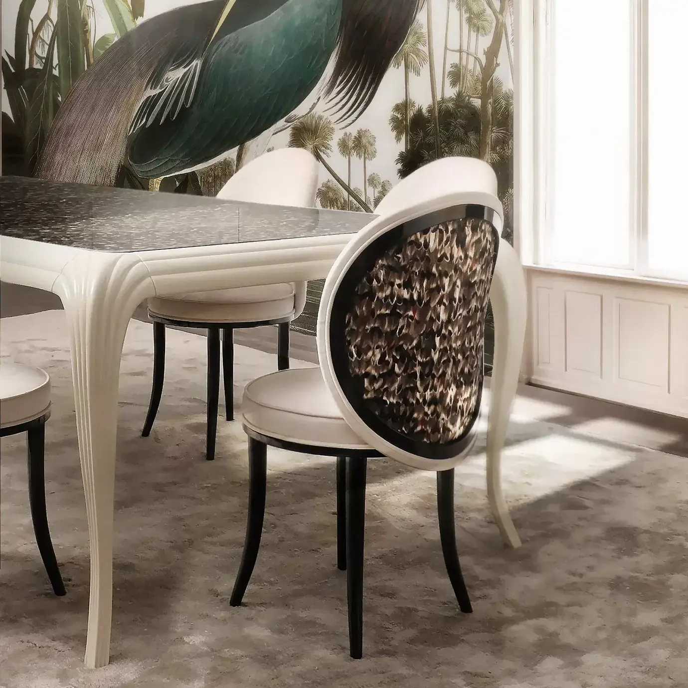 Mistral Folien‑Feder Esszimmerstuhl