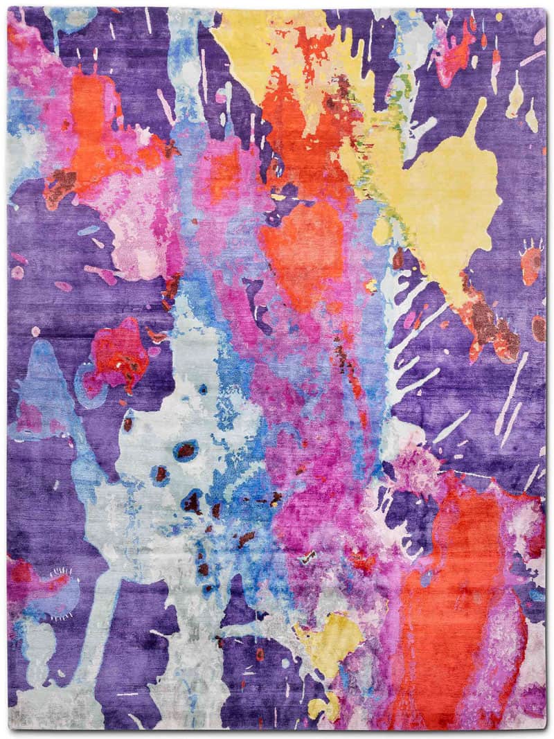 Original auf Dunkelaubergine Teppich | Größe: 300 x 400 cm