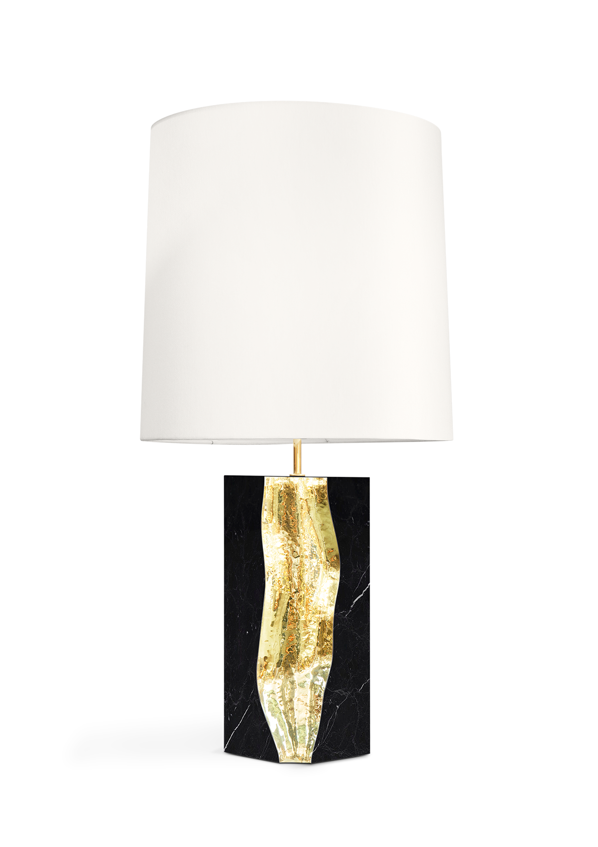Glacier Nero Marquina‑Tischlampe