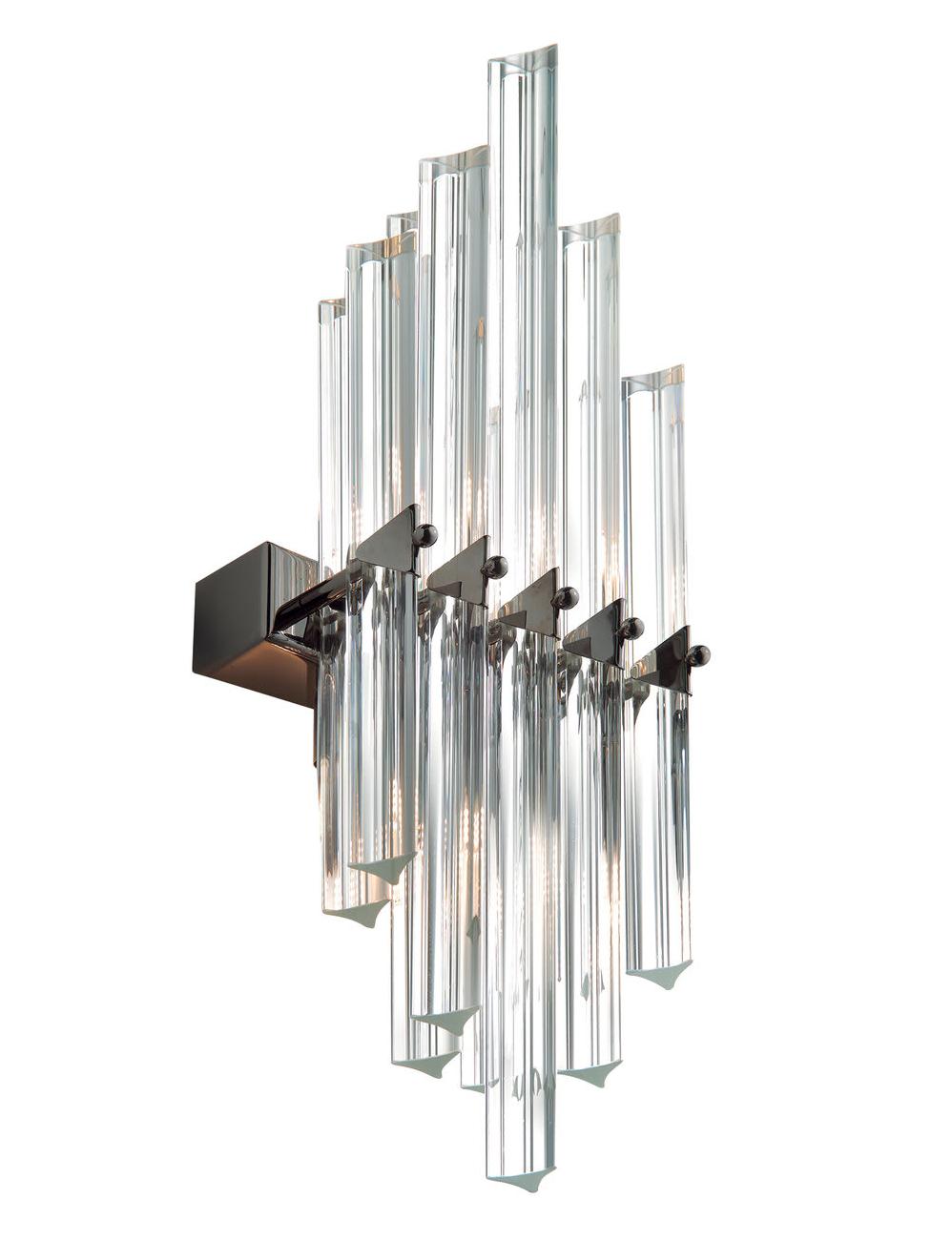 Vela Dunkelnickel Triedro-Wandleuchte
