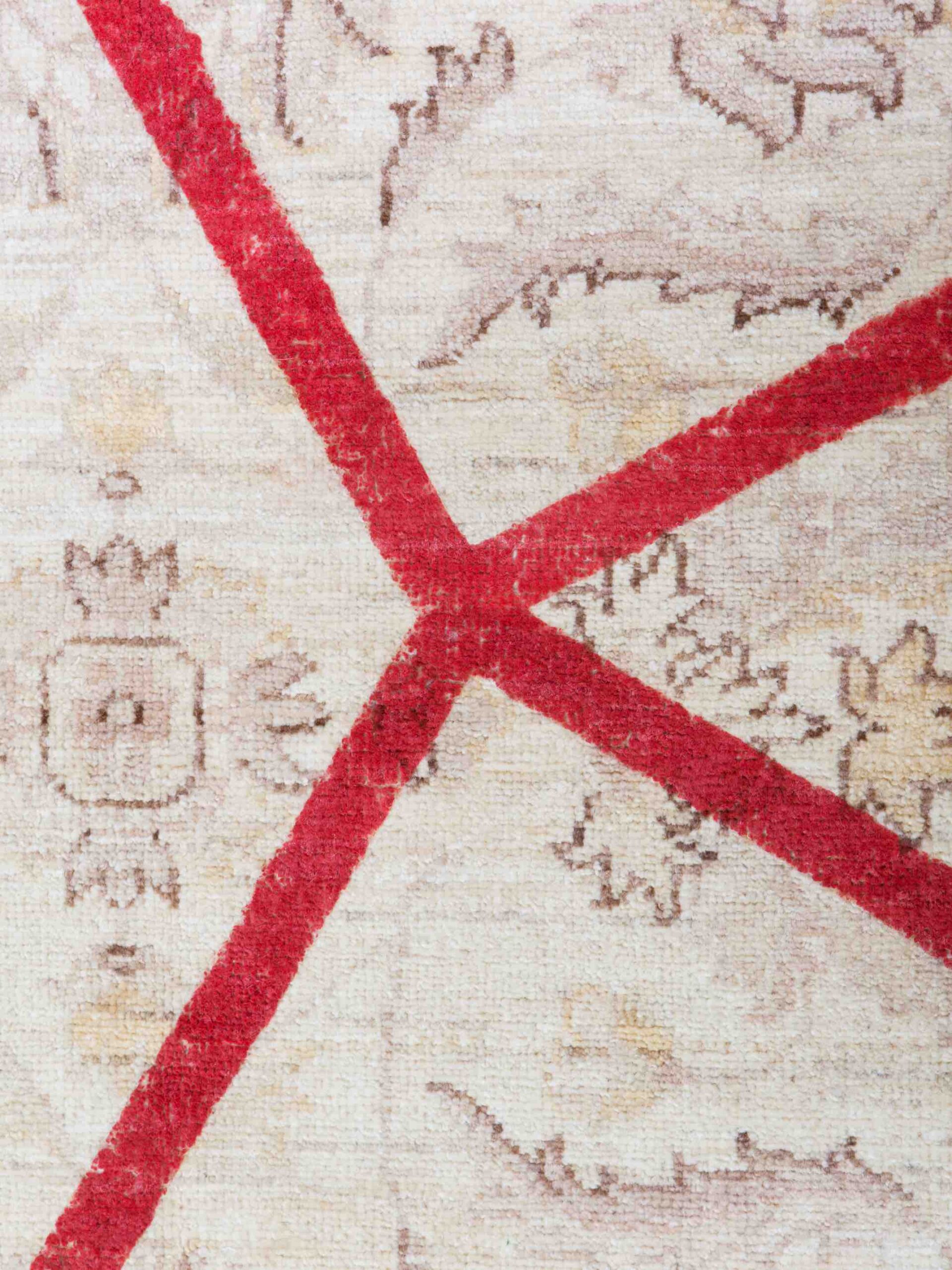 Double Layer Rot Teppich