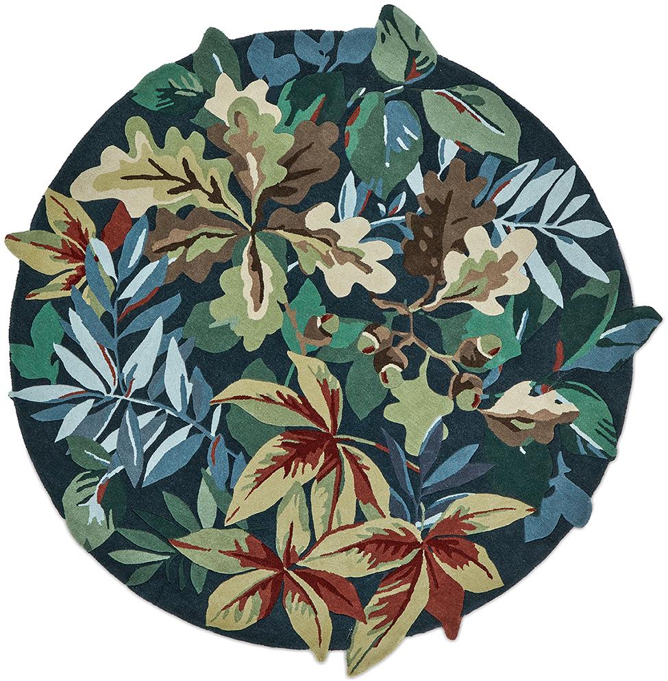 Robin's Wood Forest Grün 146508 Teppich | Größe: Ø 200 cm
