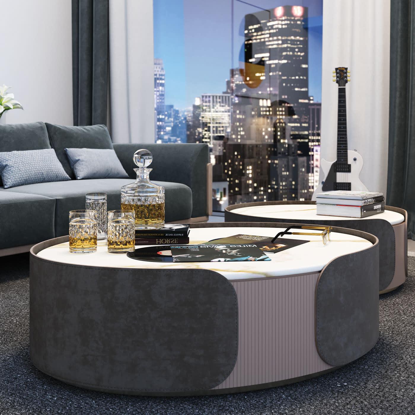 Marmor‑Couchtisch