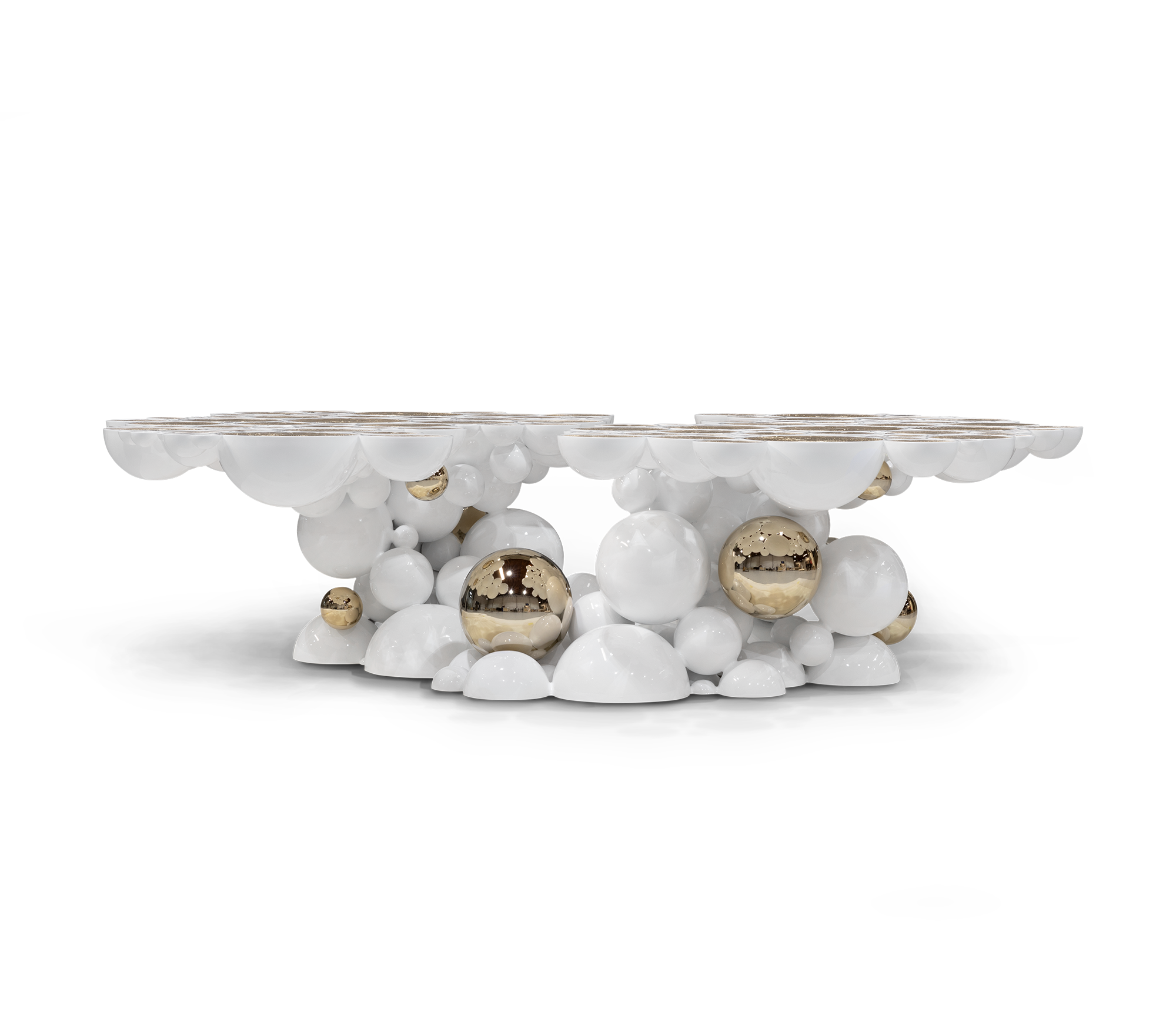 Orbit Weißer Couchtisch