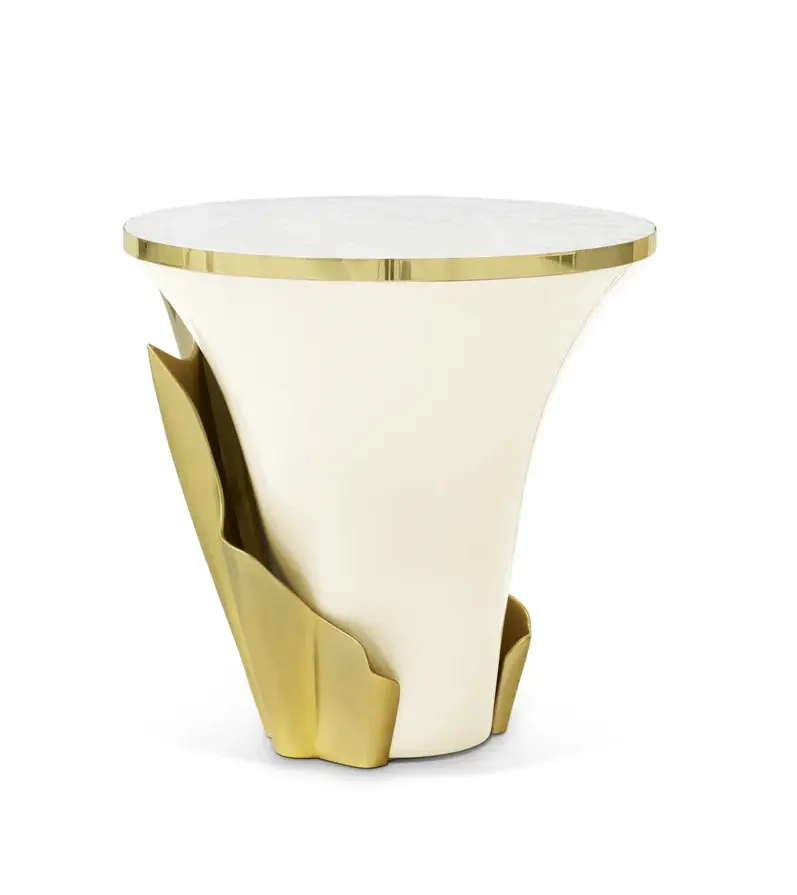 Solstice Perlmutt‑Beistelltisch