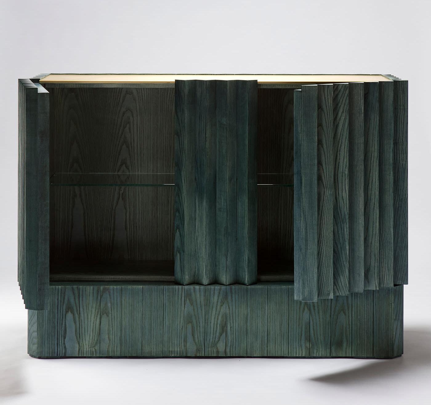 Elegantes grünes Sideboard