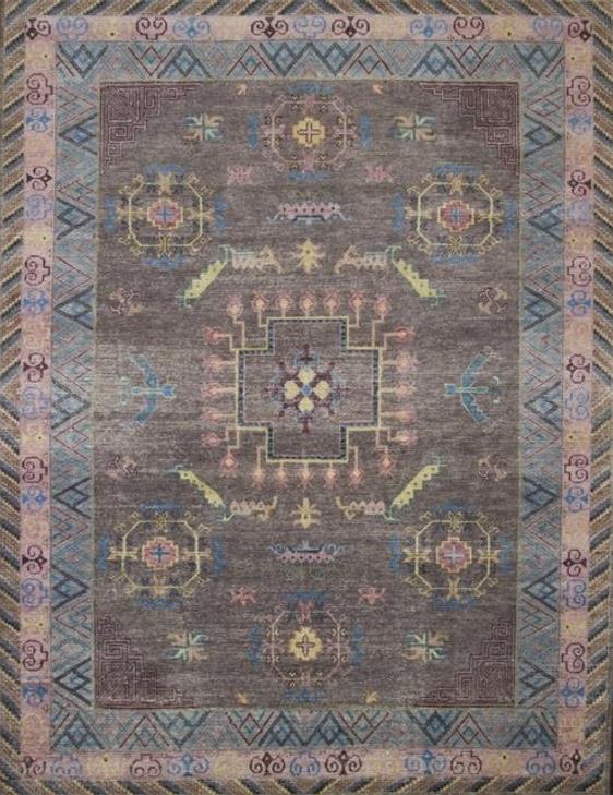 Khotan Handgeknüpft Wolle Teppich