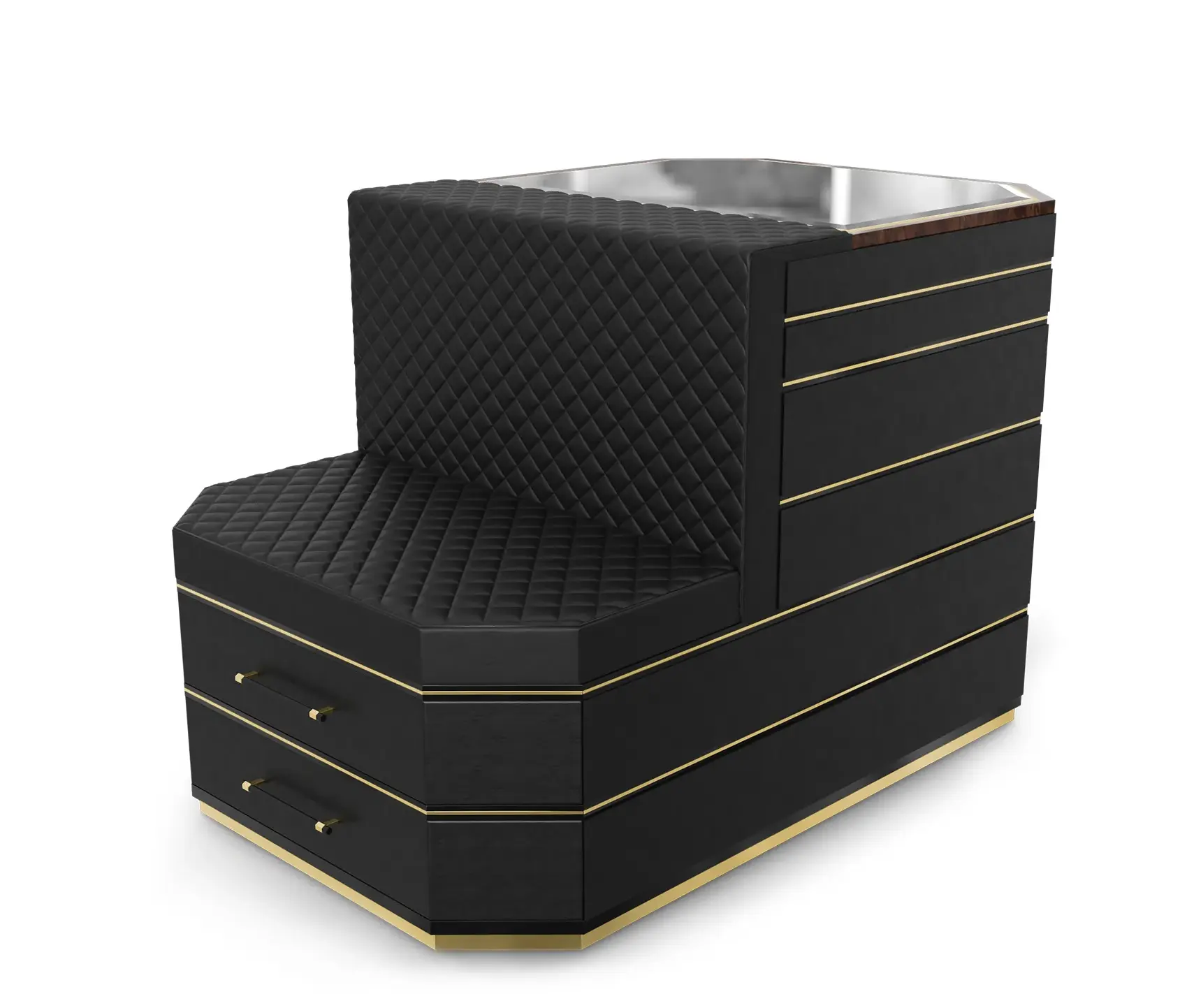 Cadence Schwarze Insel‑Schrank