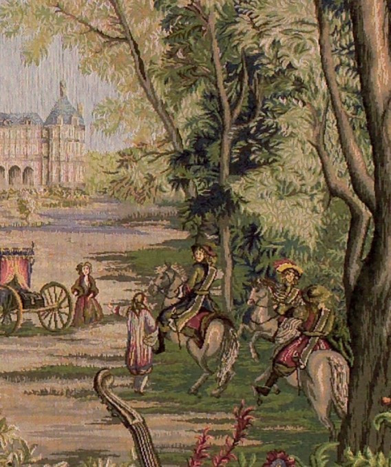 Schlosspark (Quadrat) Wandteppich