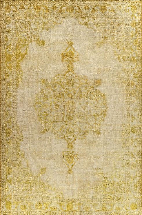 Gelber Vintage Teppich