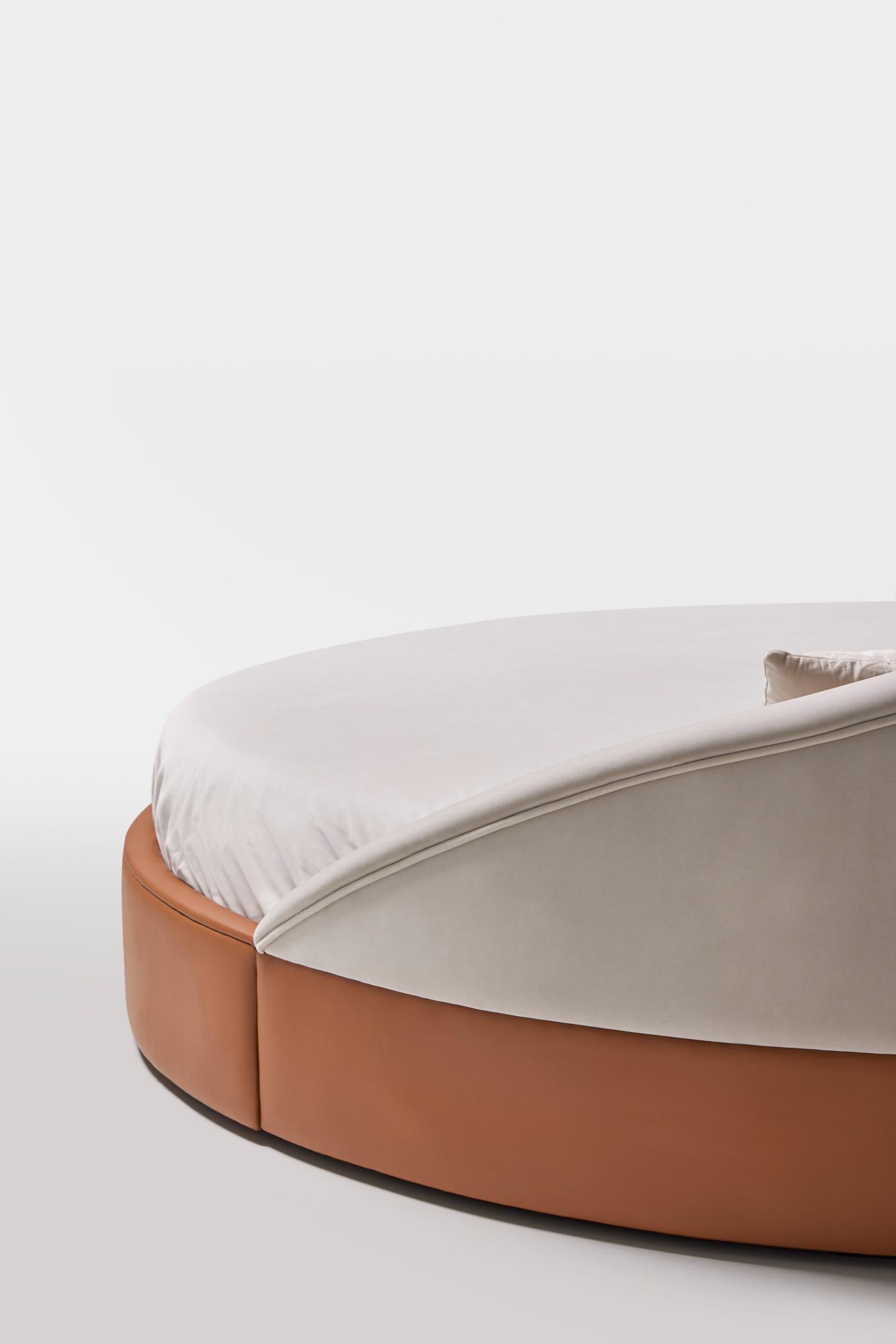 Arco Rundes Lederbett
