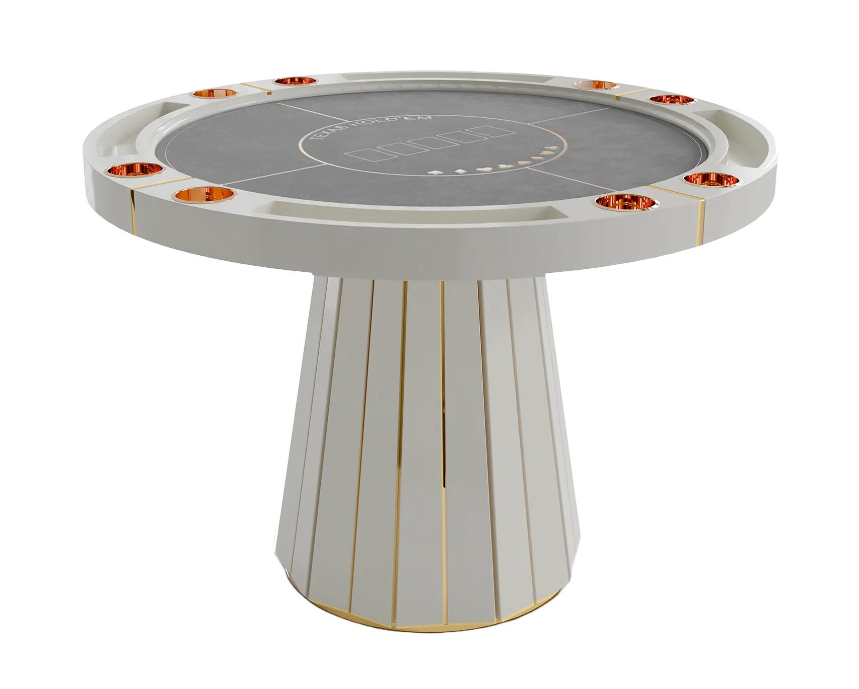 Regal Weiß Poker­tisch