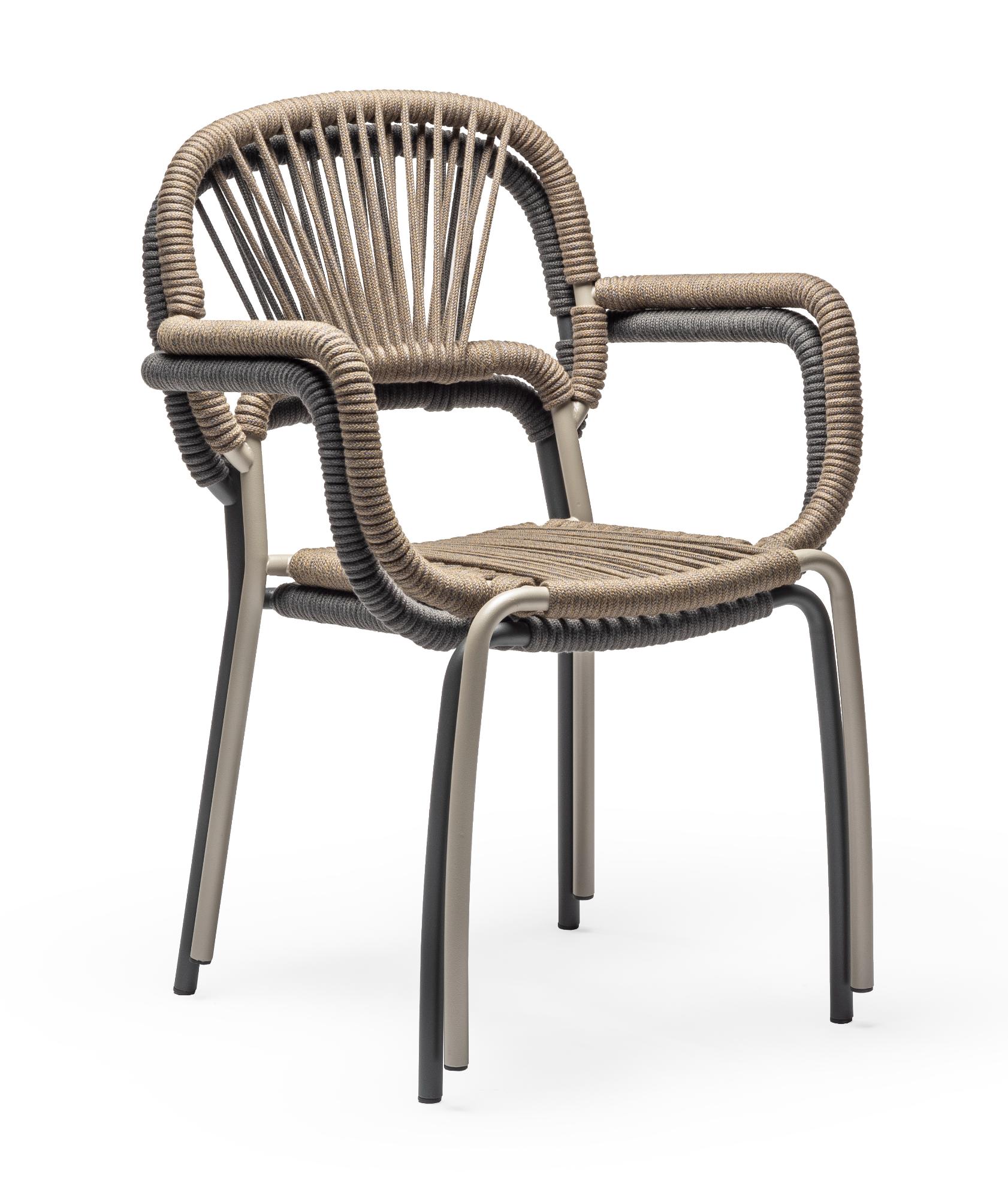Moyo Sand Outdoor-Stuhl (3er-Set)