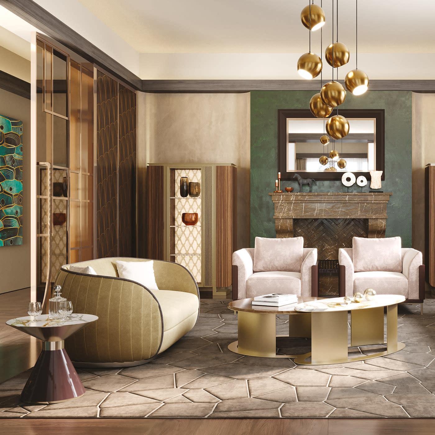Loto Zeitgenössisches Designer‑Sofa | Polster: Stoff