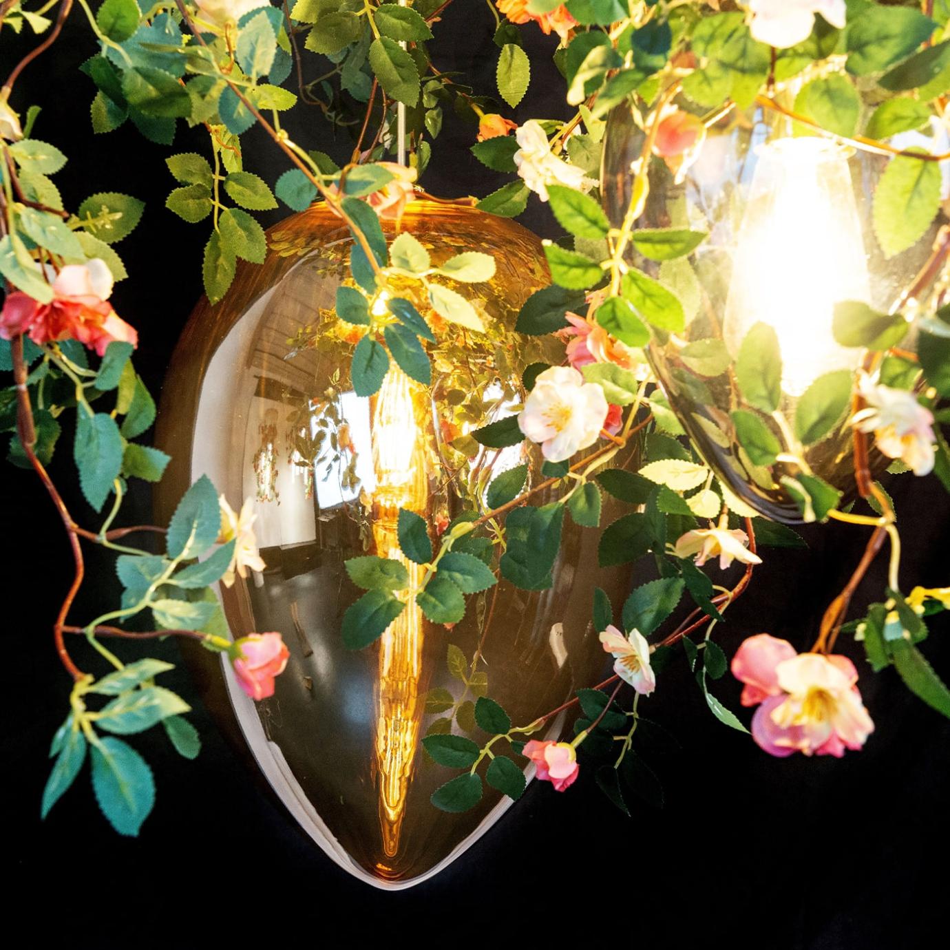 Rose Crystal Kronleuchter