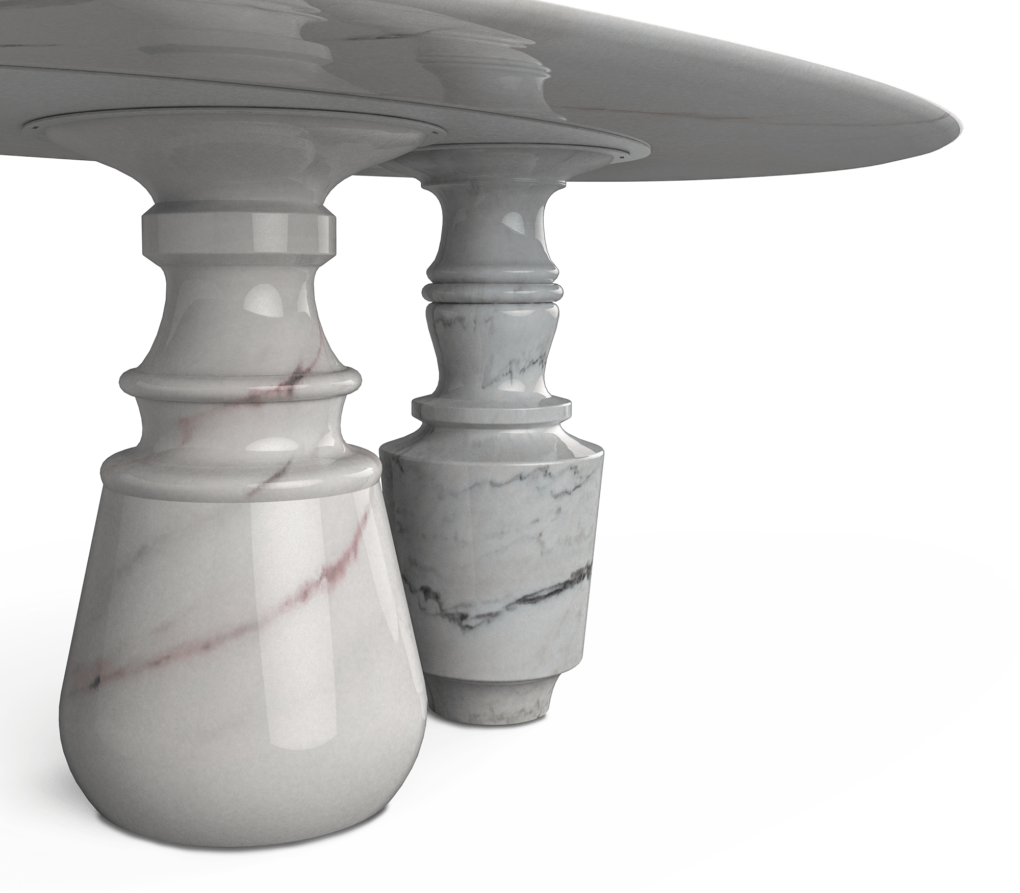 Obsidian Ovaler Estremoz Esstisch