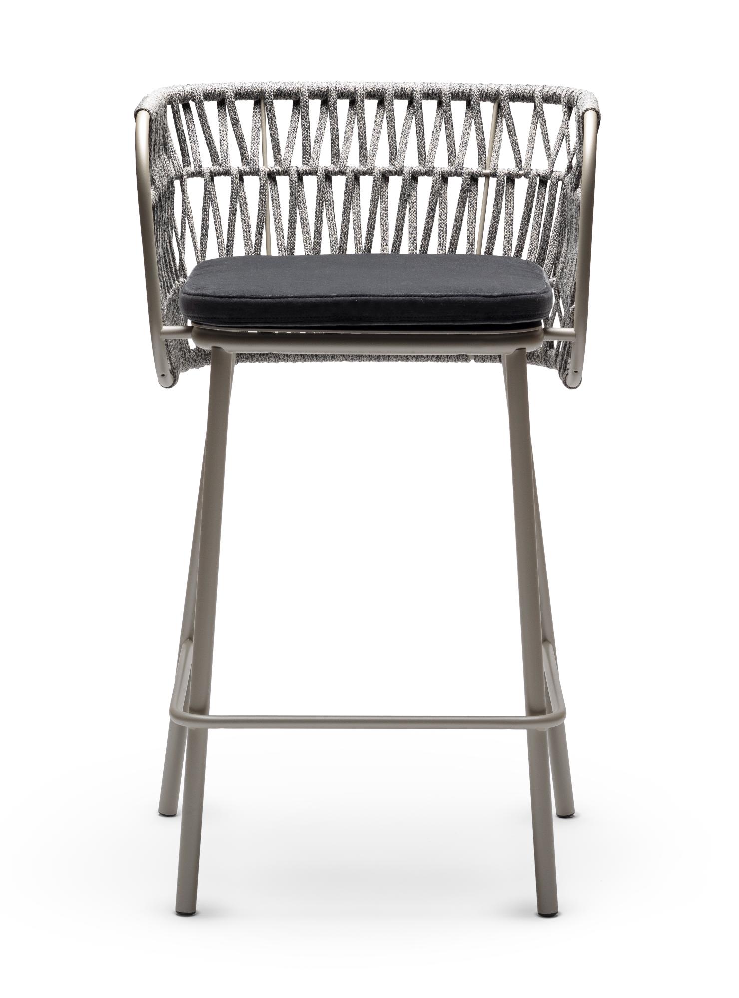 Jujube SG-Int Schwarz/Sand Outdoor-Barstuhl