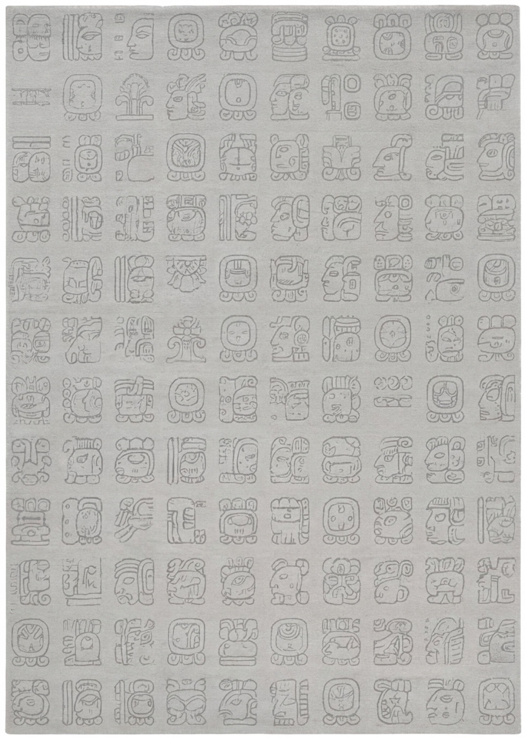 Symbol Grid Grey Teppich