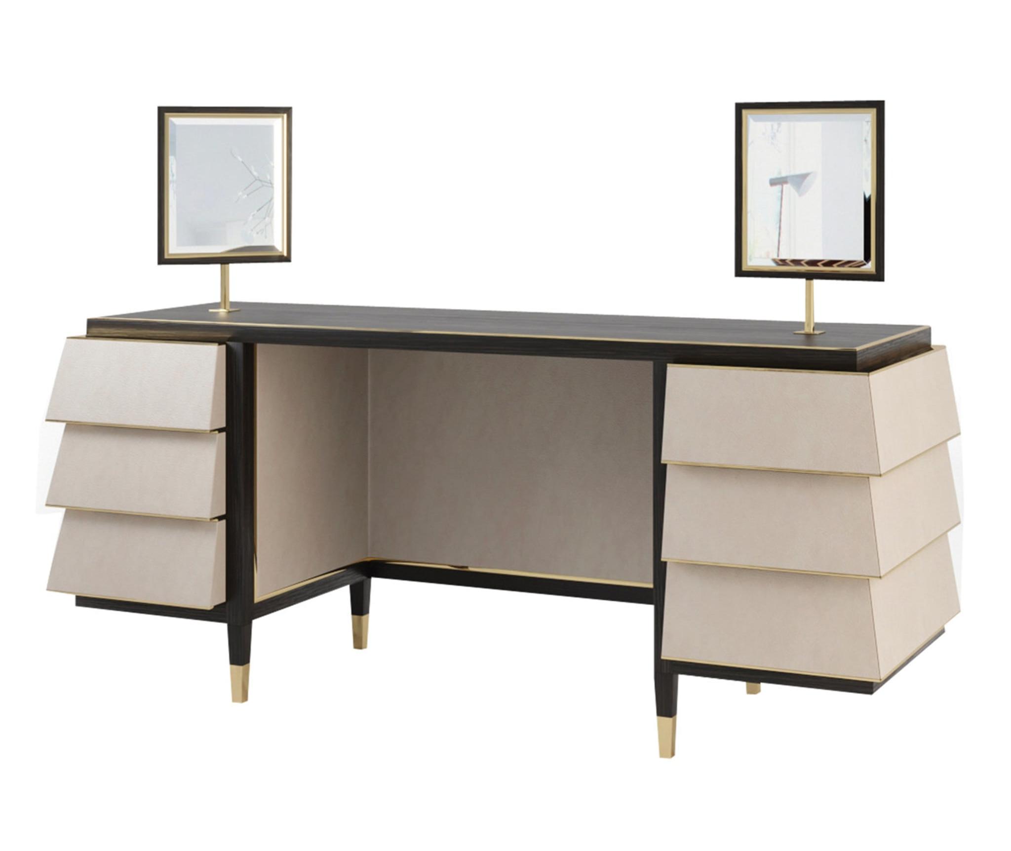 Hancock Italienischer Designer‑Schminktisch | Farbe: Brown