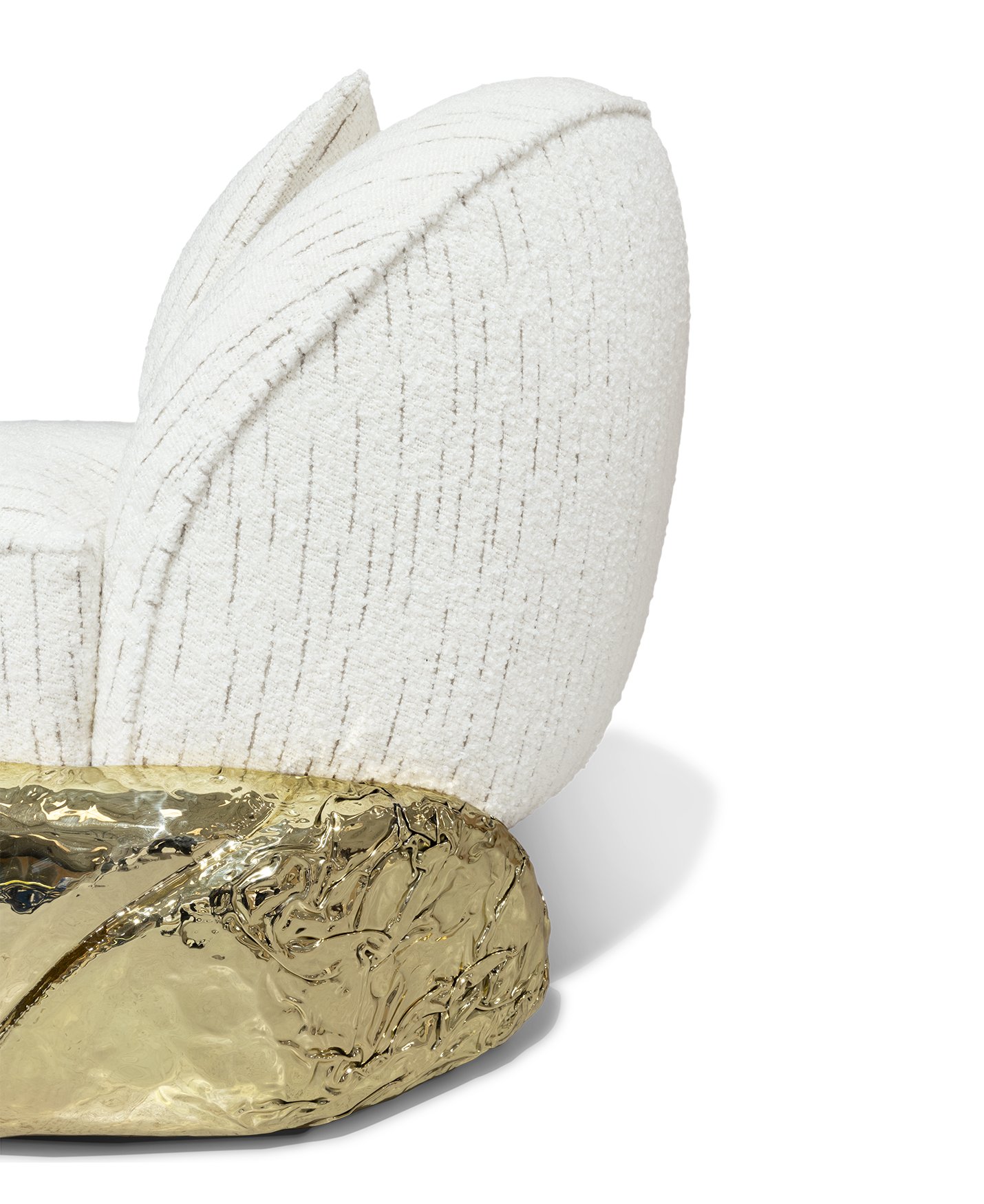 Angora II Weißer Sessel