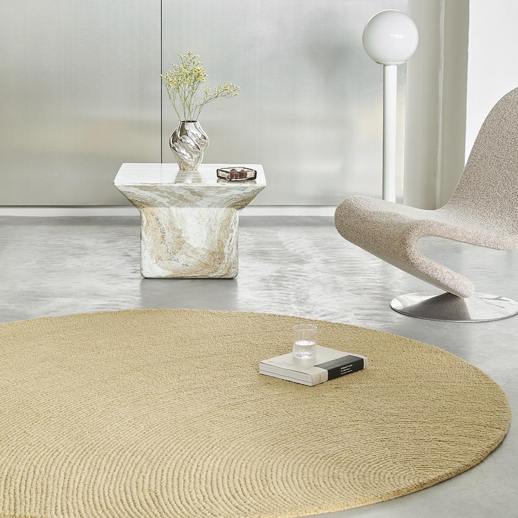 Decor Echo Sand Teppich | Größe: Ø 150 cm