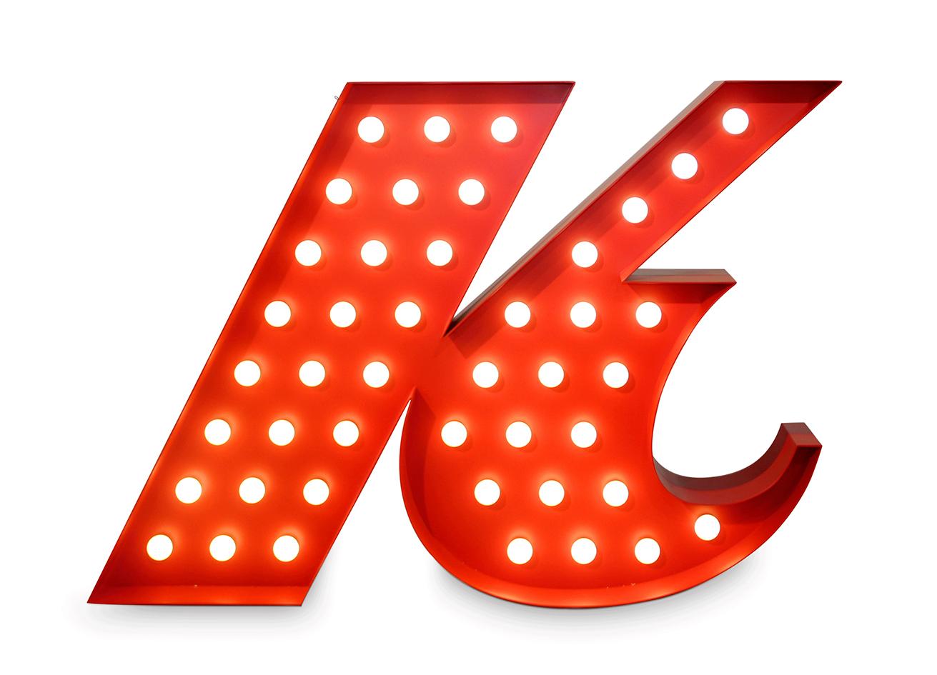 Kinetic Buchstabe K