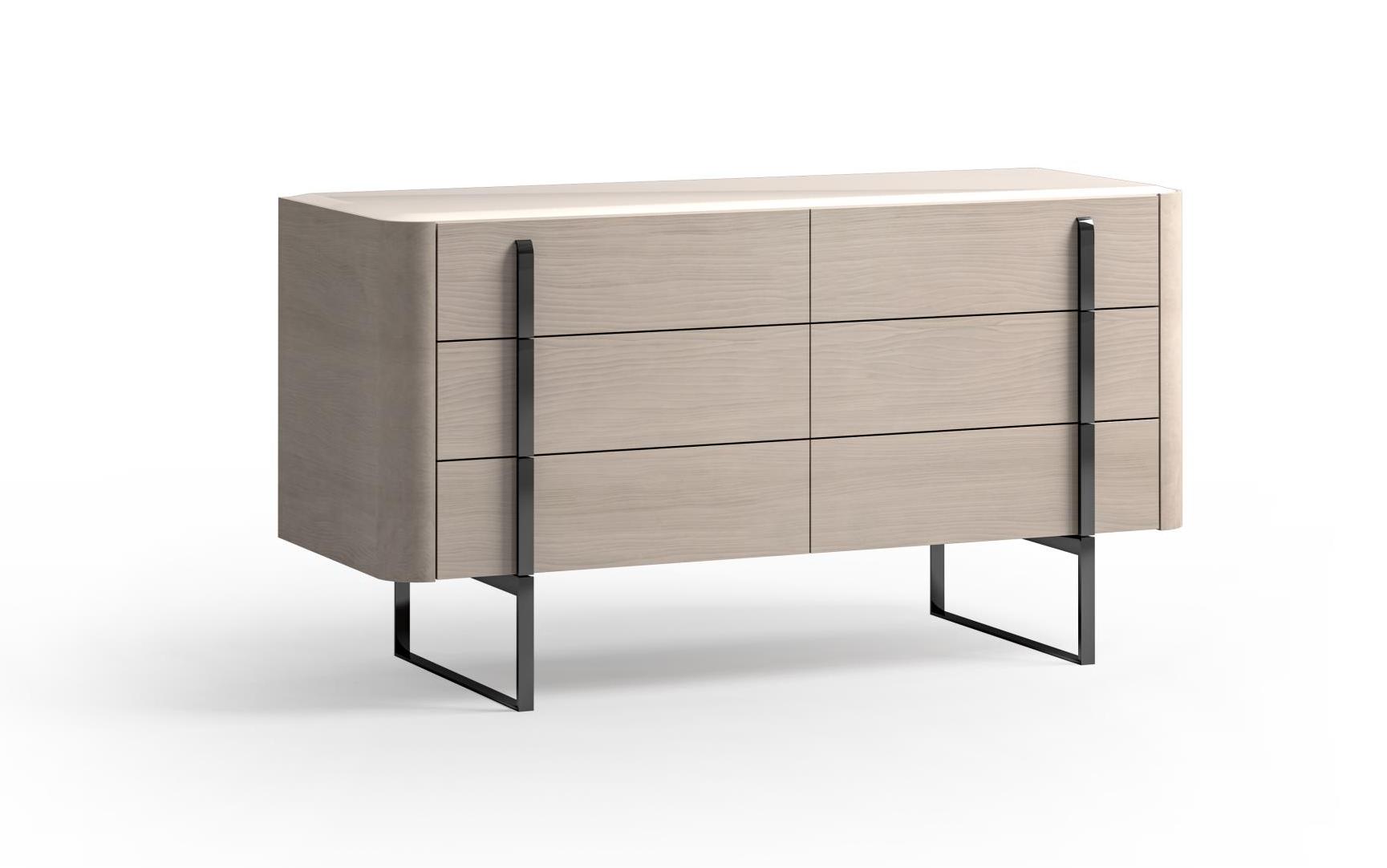 Kommode mit Glasplatte 140