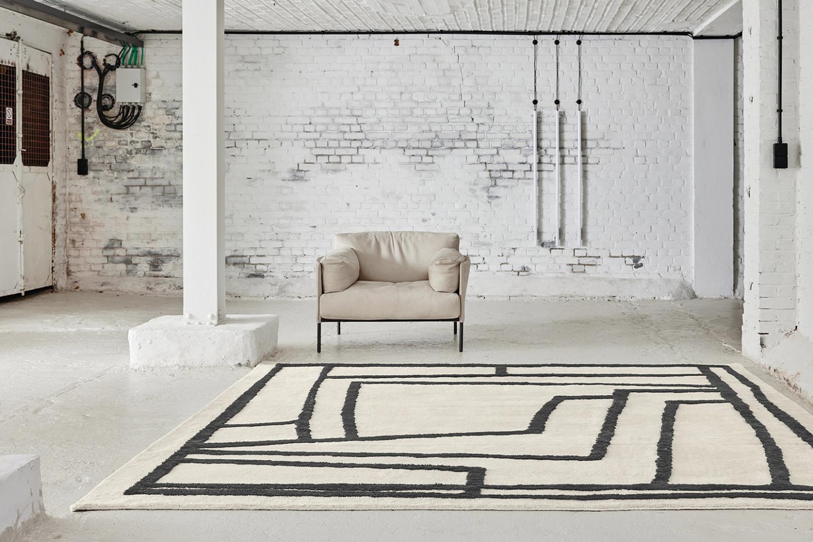 Coccon 3 Ecru Teppich | Größe: 200 x 300 cm