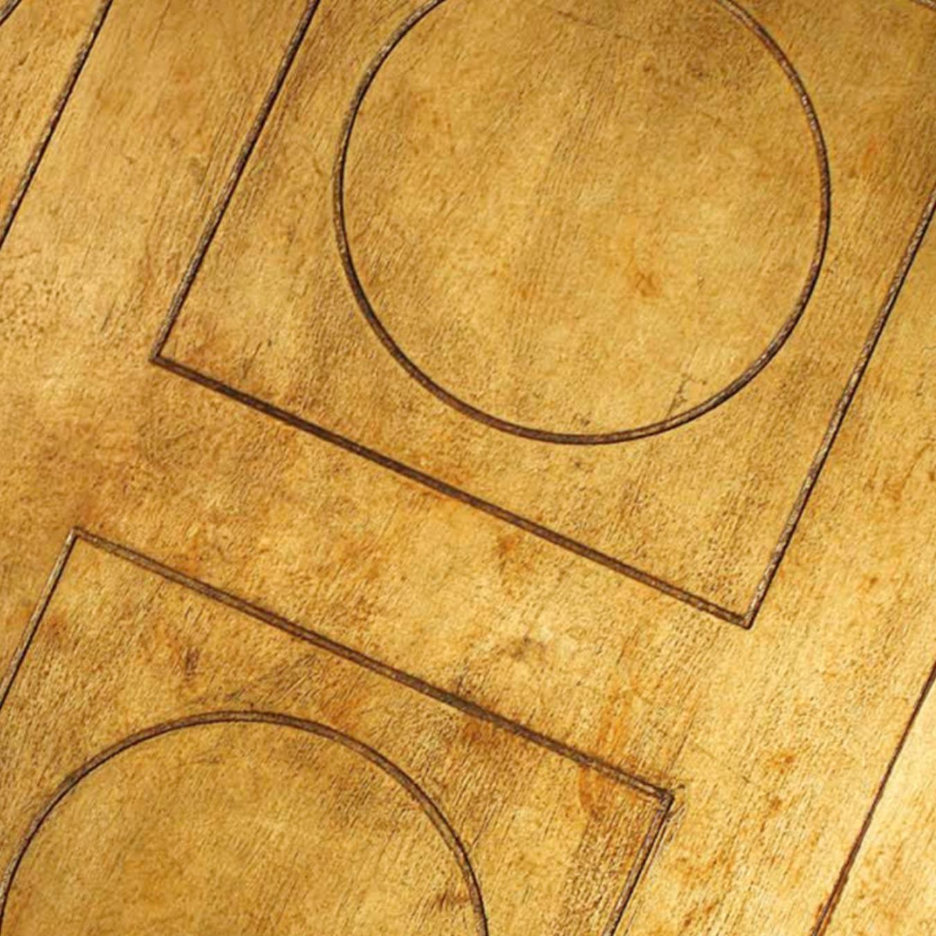 Sideboard mit Goldblattdekor und lackierten Paneelen