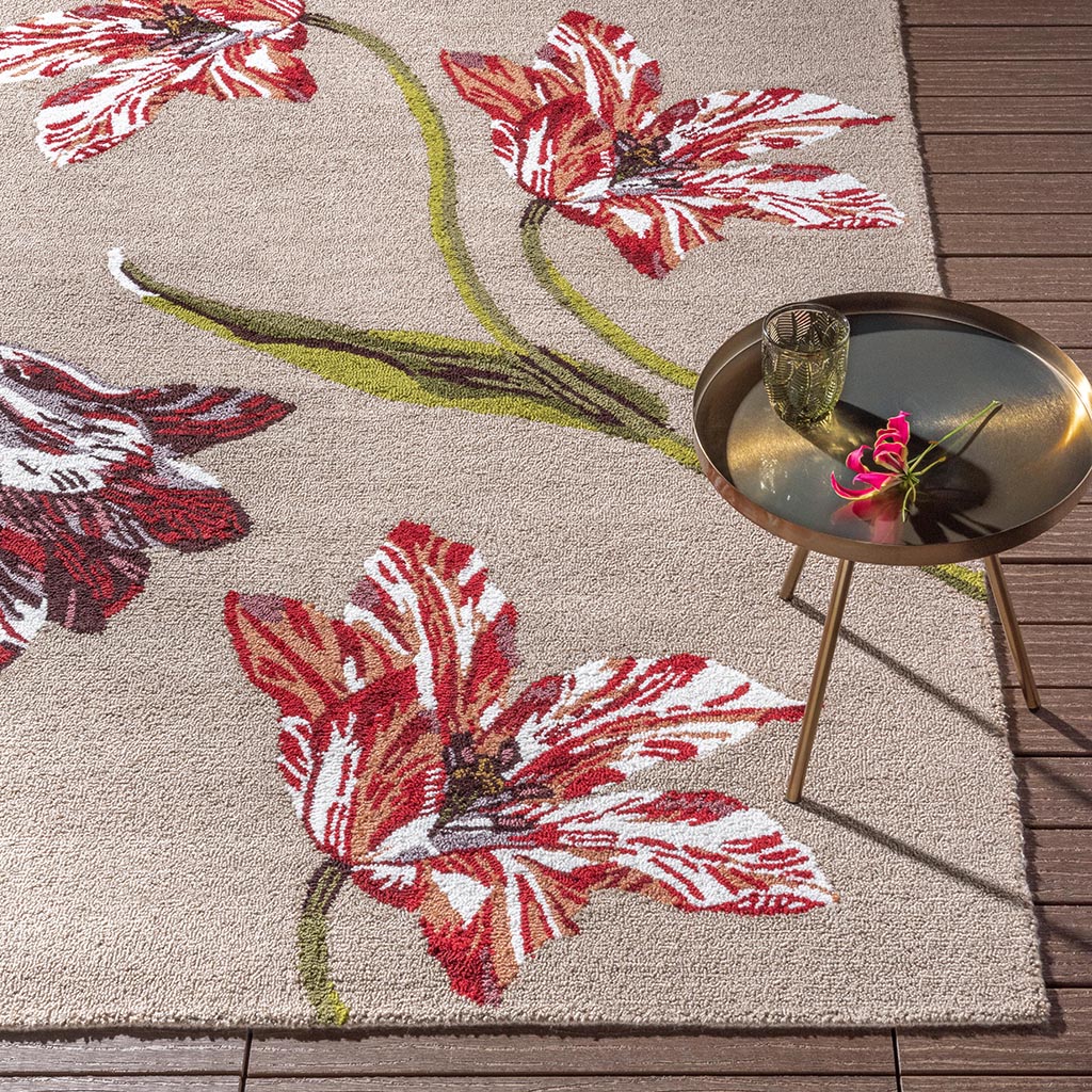 TB Botanical Tulip B Outdoor 455610 Teppich | Größe: 250 x 350 cm
