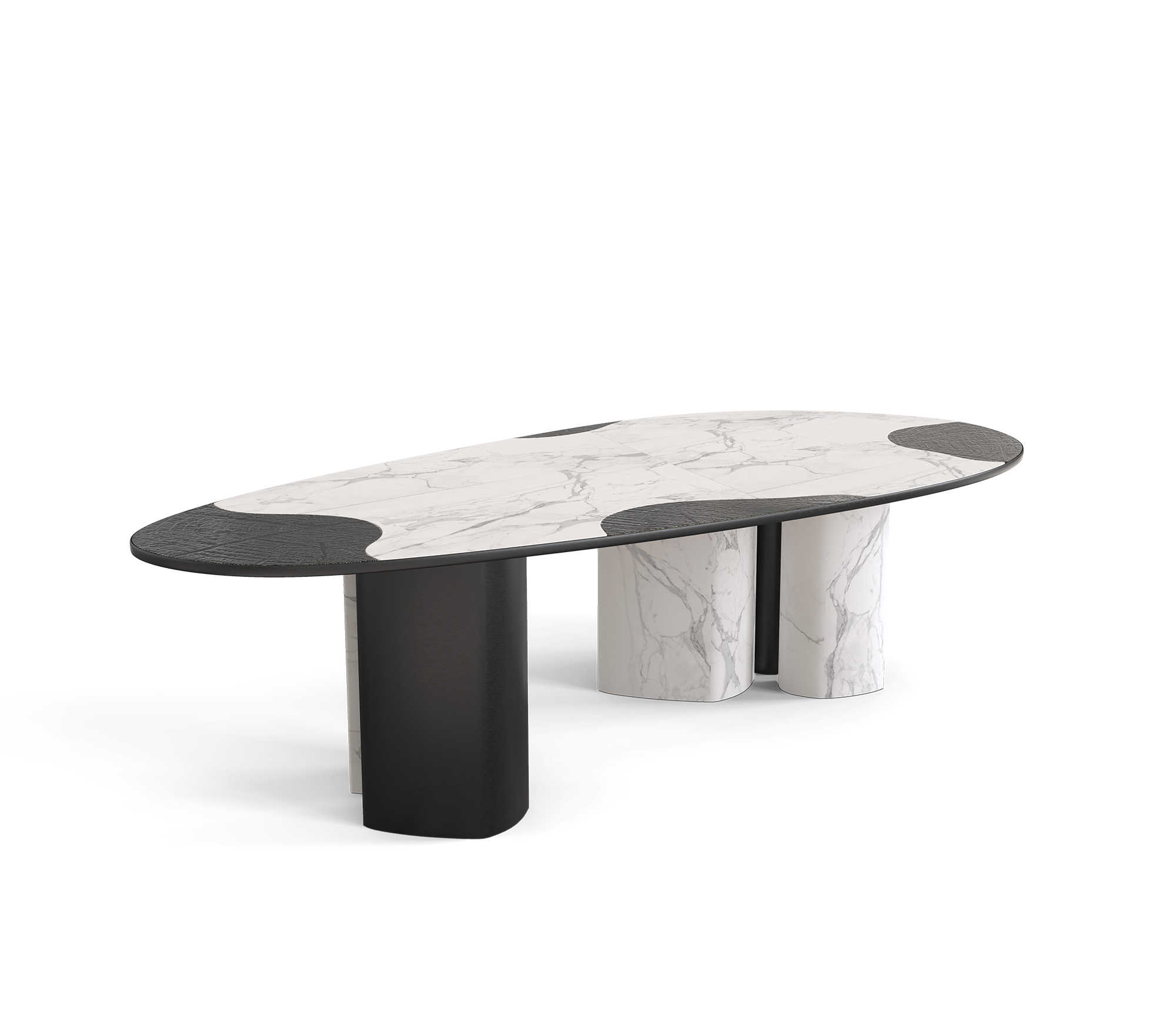Athena Carrara Marmor & Onyx Esstisch