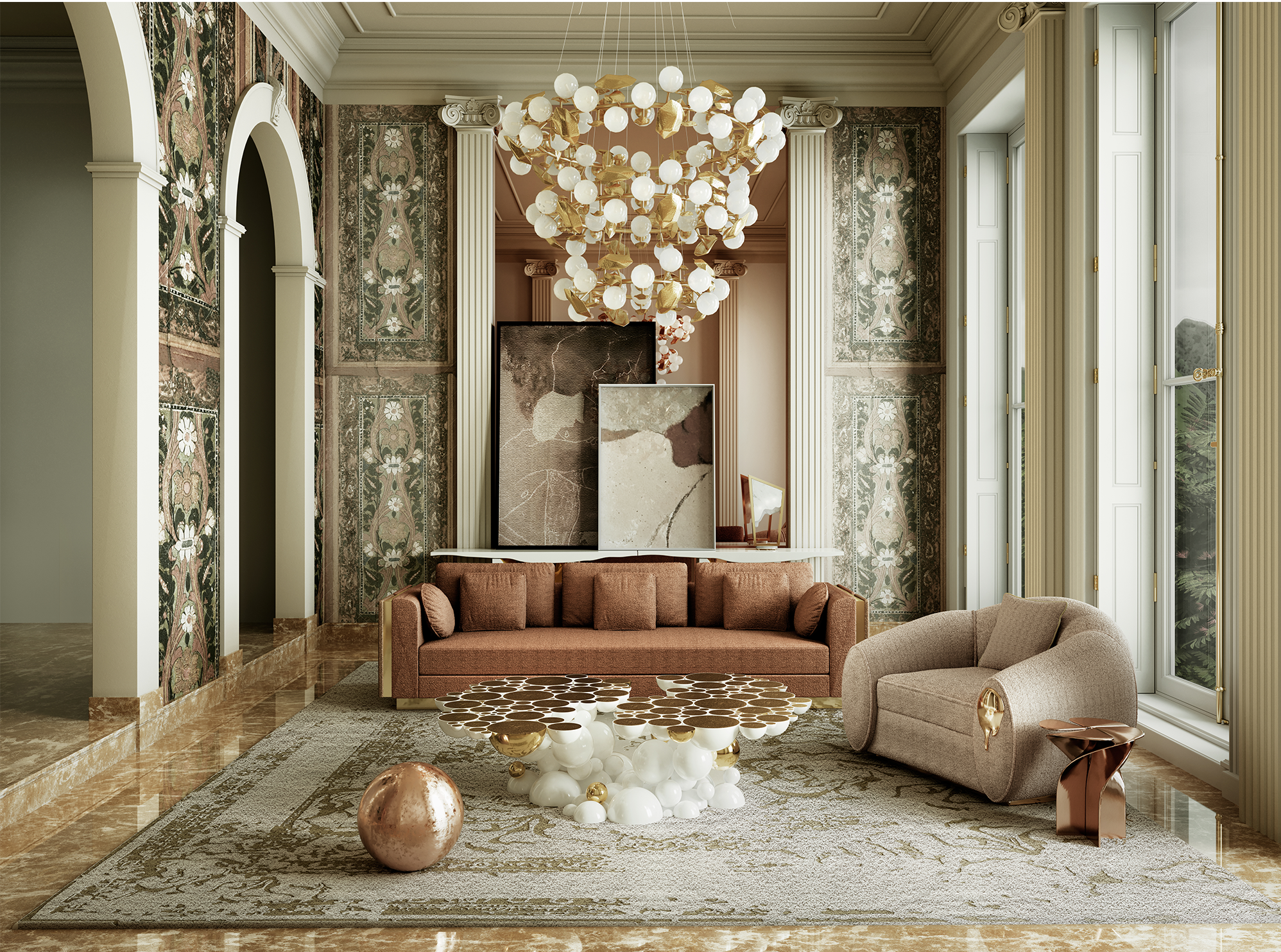 Athena Runde III Pendelleuchte