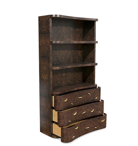 Designer-Holz-Bücherregal