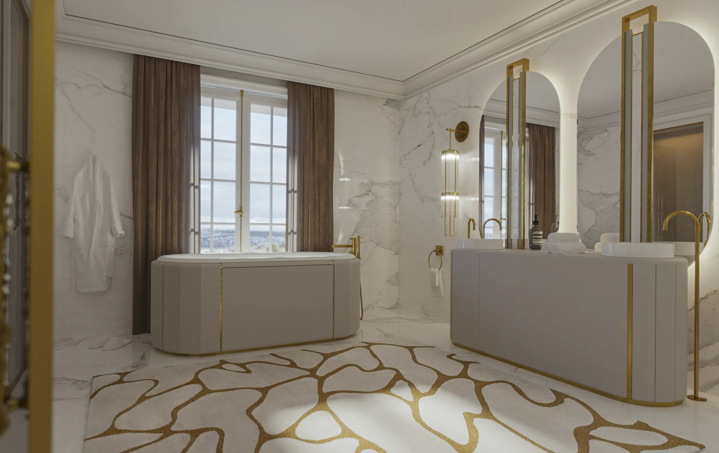 Regal Weißer Einbaubadewanne - 2