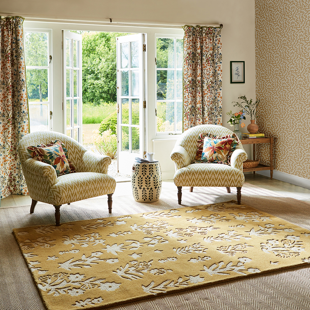 Woodland Glade Gold 146806 Teppich | Größe: 140 x 200 cm