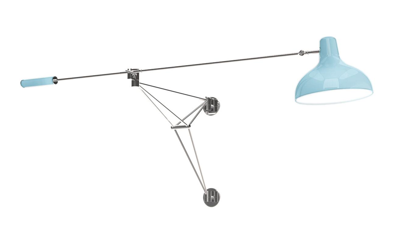 Moonbeam Glow Blaue Wandleuchte