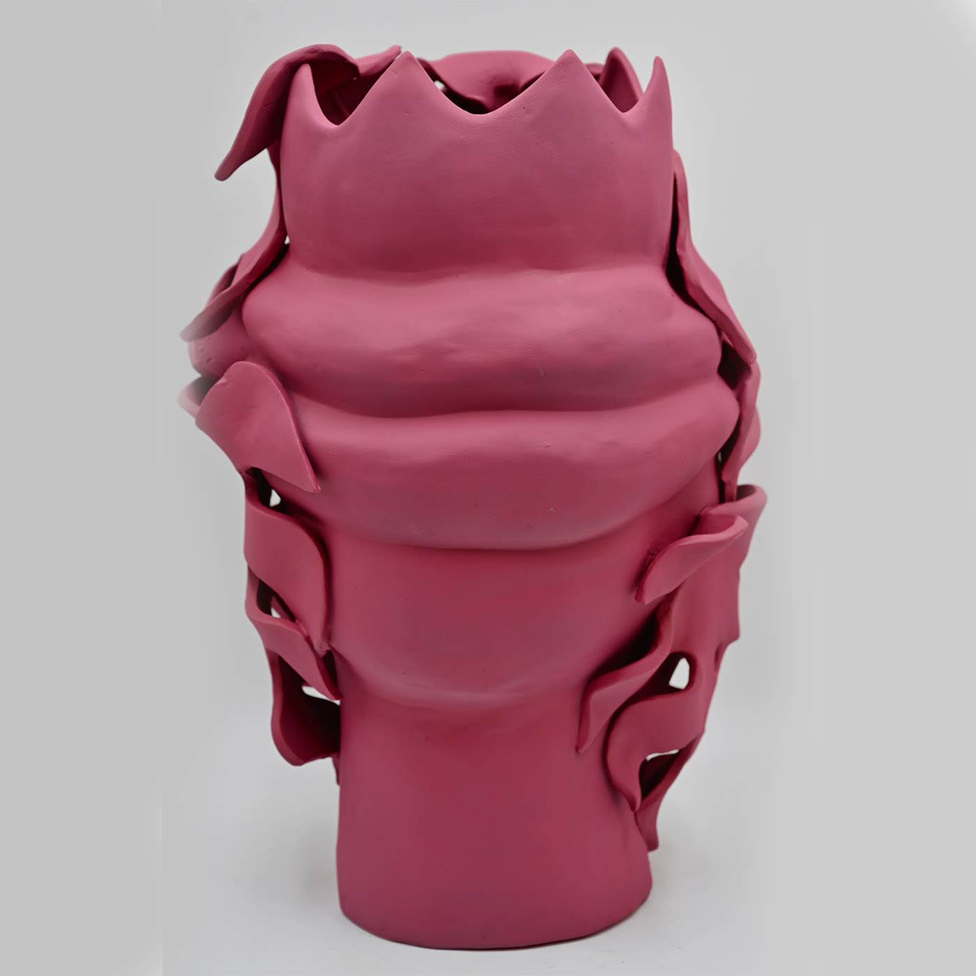 Maure‑Kopf rosa Skulptur