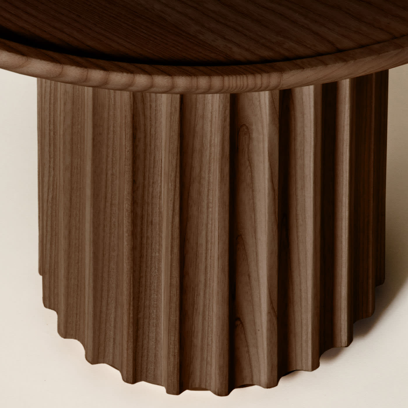 Capitello Brown Ash Couchtisch | Dimensions: Ø 40 cm