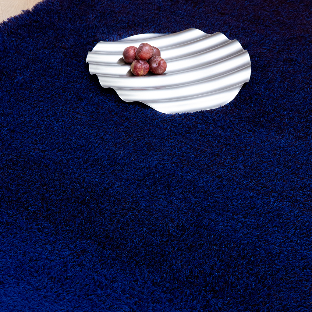 Shade High Elektroblau/Aubergine 011918 Teppich | Größe: 200 x 300 cm