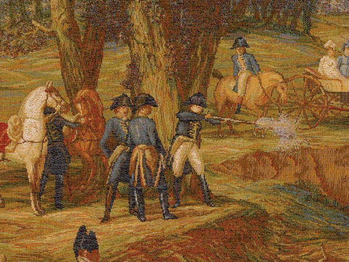 Napoleonische Jagd Wandteppich