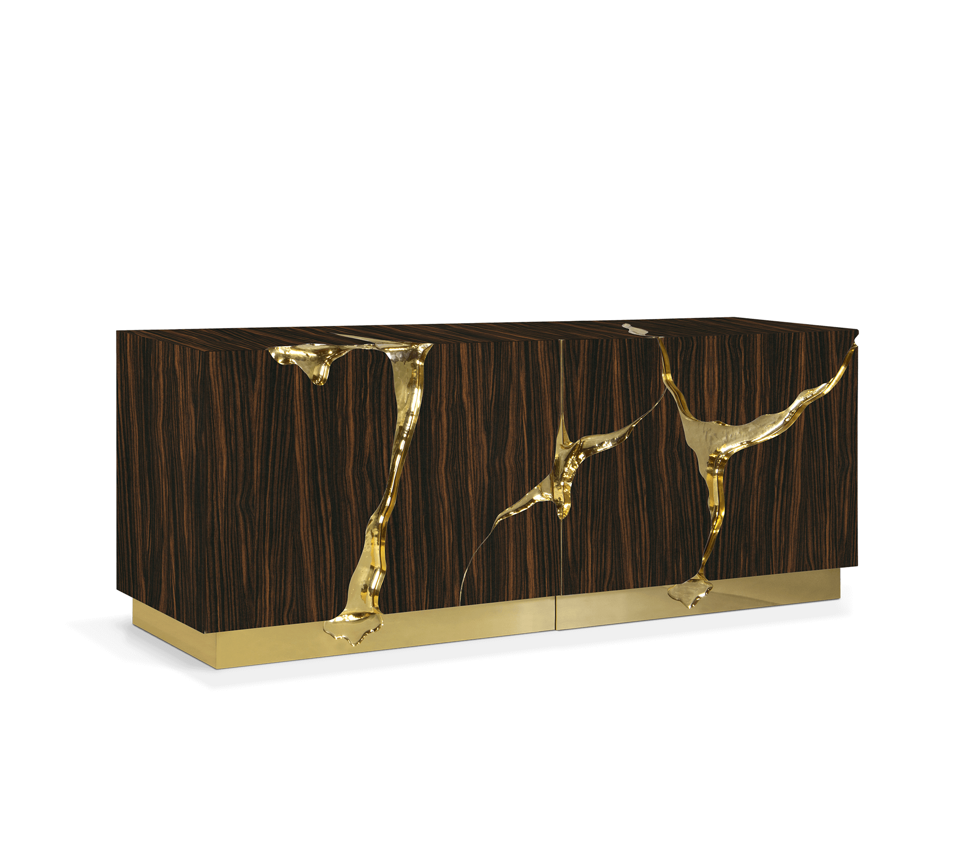 Braun‑Gold Opulentes Sideboard