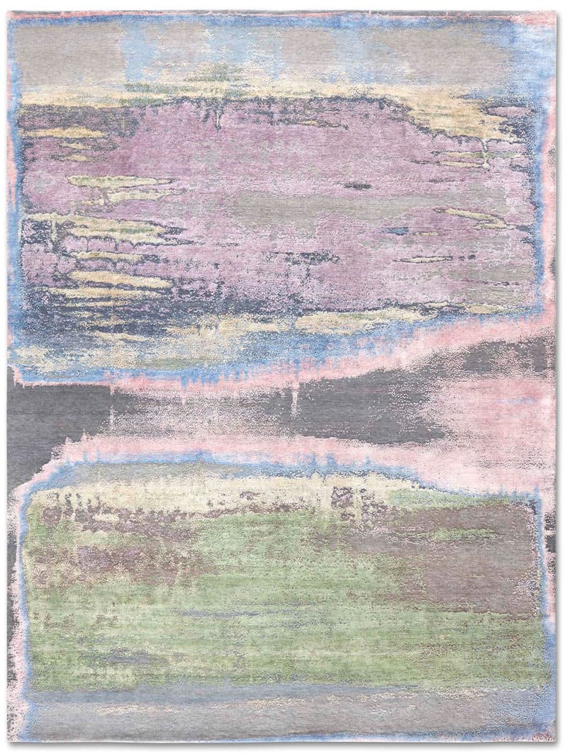 Multi Color auf Grau Teppich