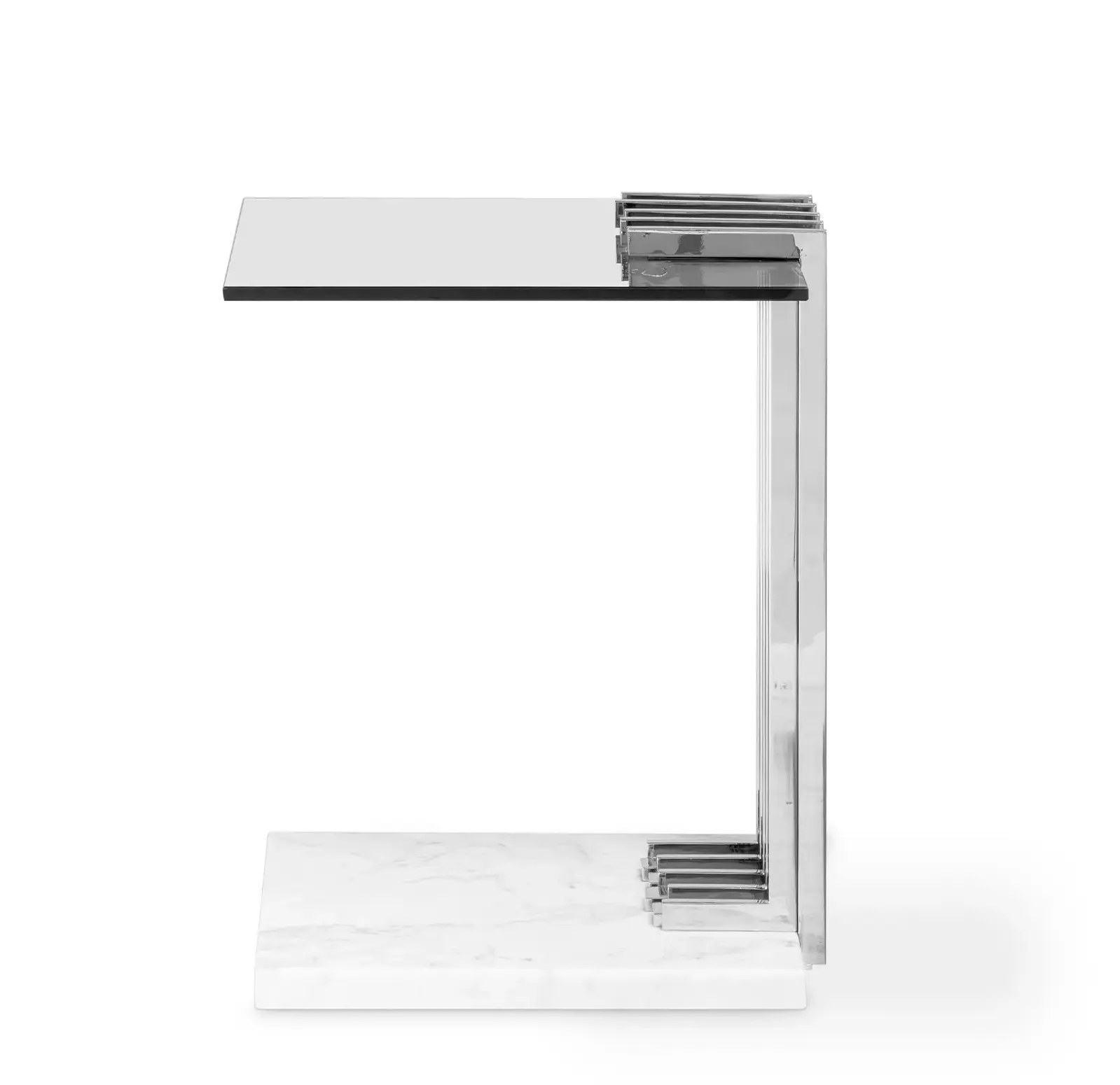 Whirlwind grauer Outdoor‑Beistelltisch