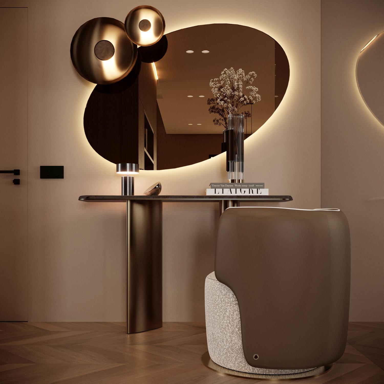 Bon Ton Marmor Konsolentisch