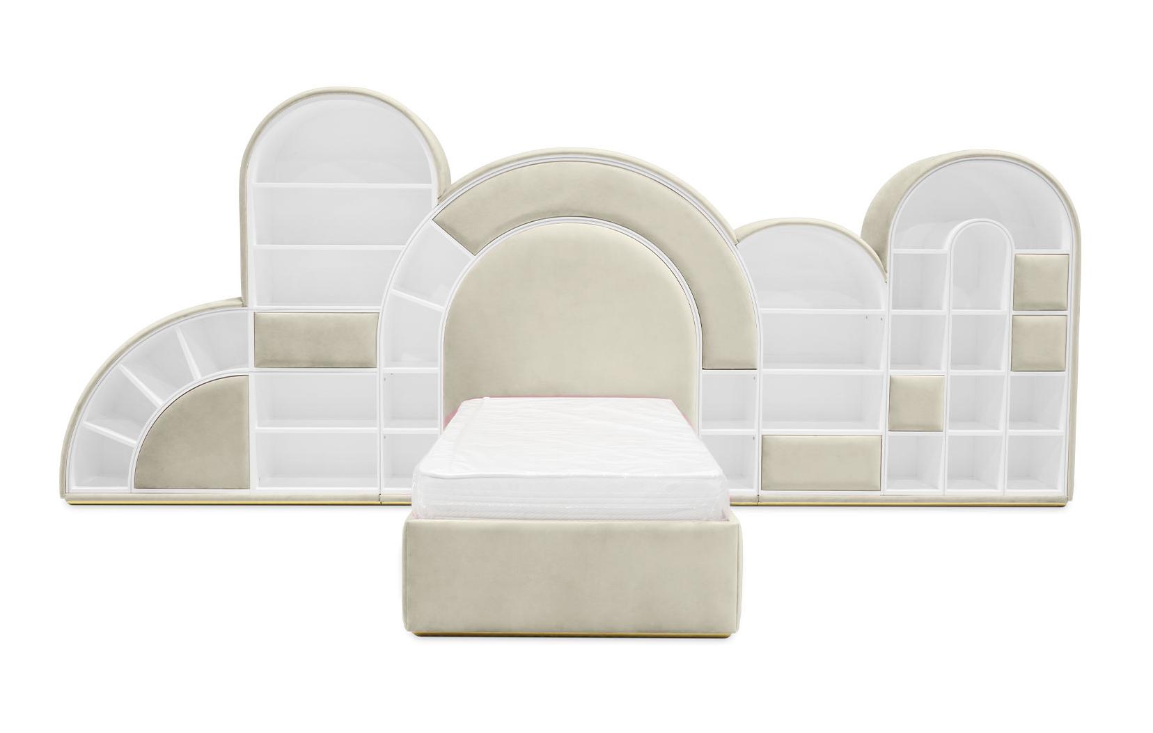 Bubblegum Marshmallow cremefarbes Kinderbett