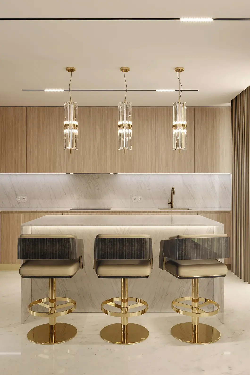 Crown Drehbarer Barstuhl - 2