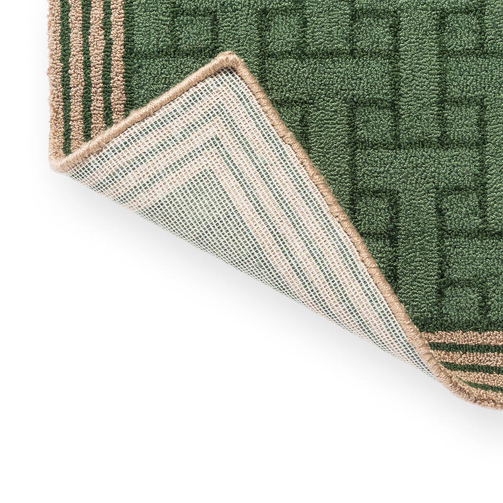 TB T Monogram Jadegrün Outdoor 455807 Teppich | Größe: 140 x 200 cm