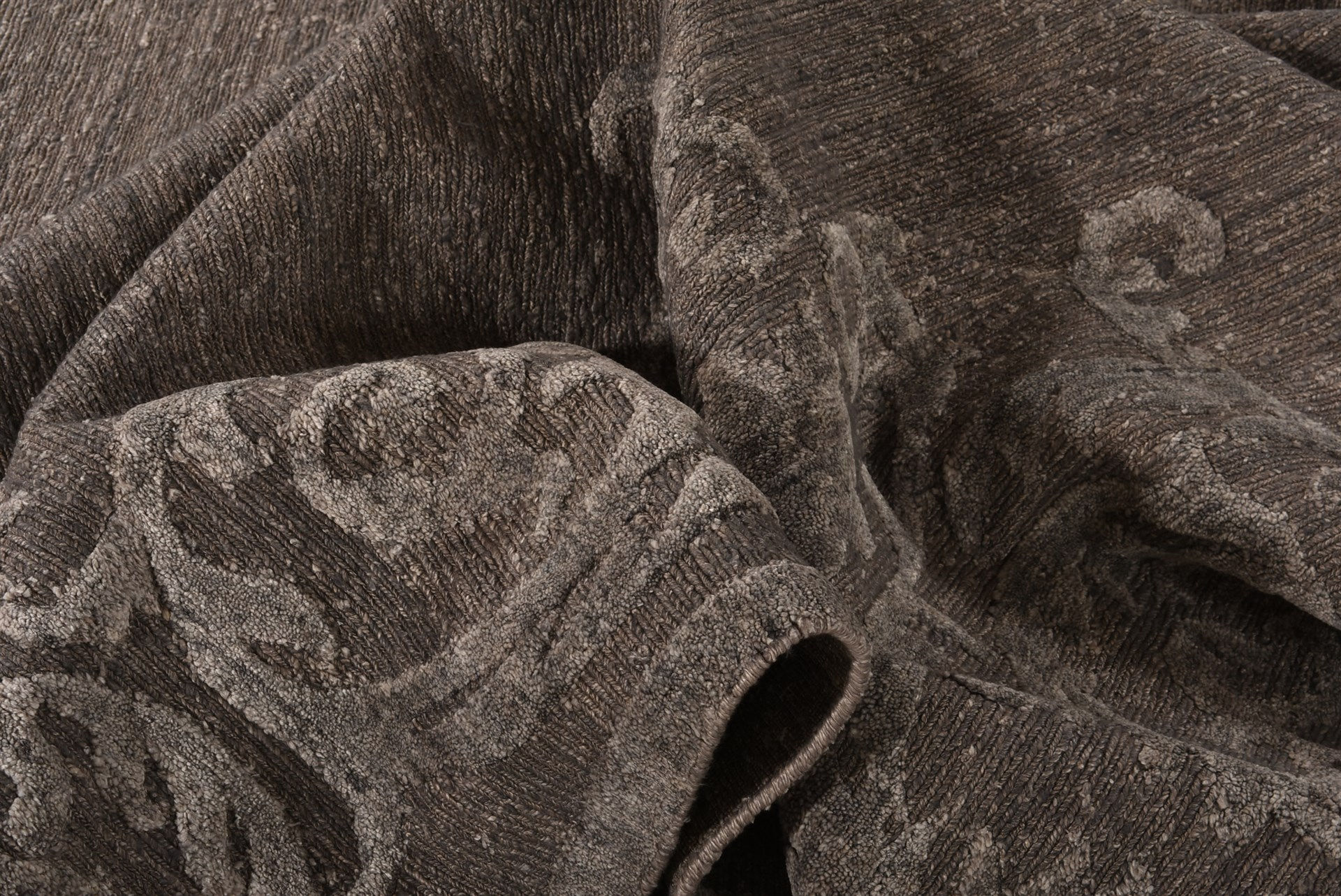 Handgeknüpfter Bambusseide Indischer Teppich