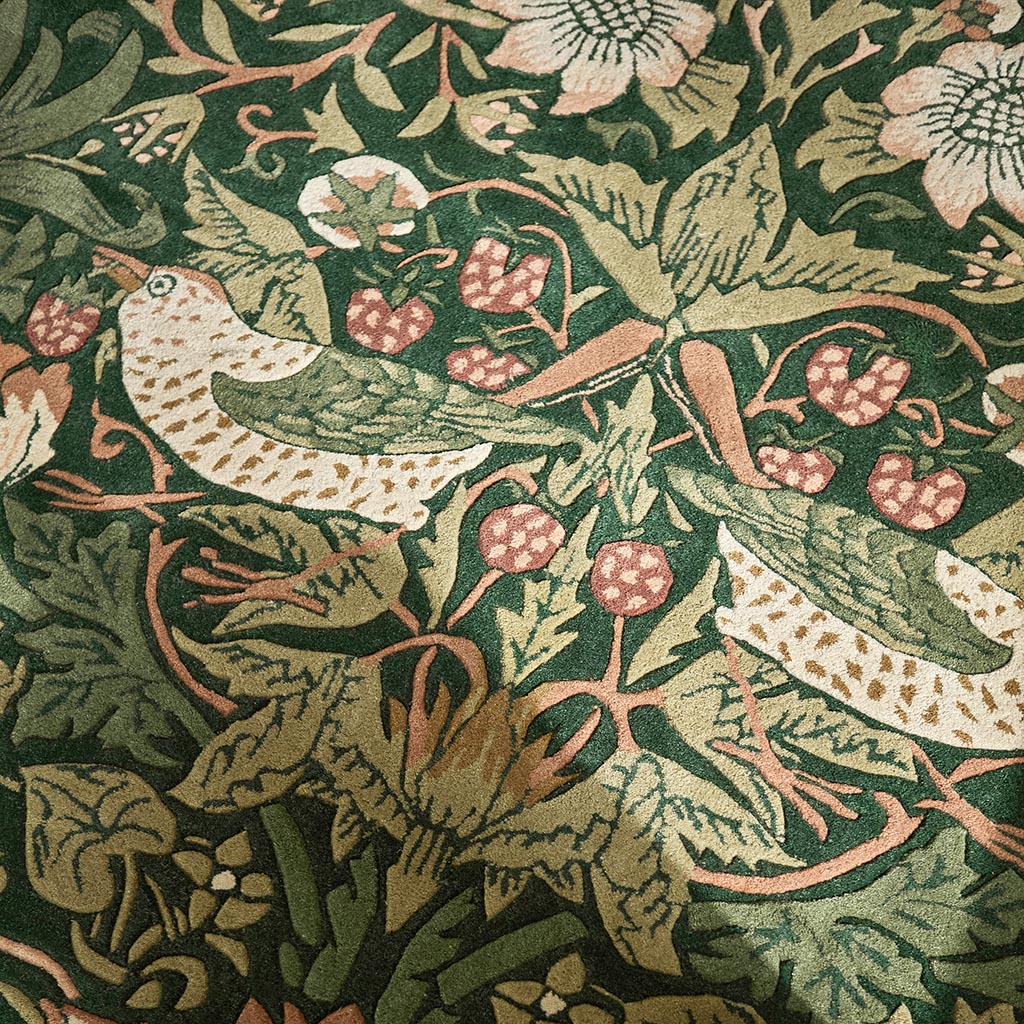 Strawberry Thief Forest Teppich | Größe: 200 × 280 cm